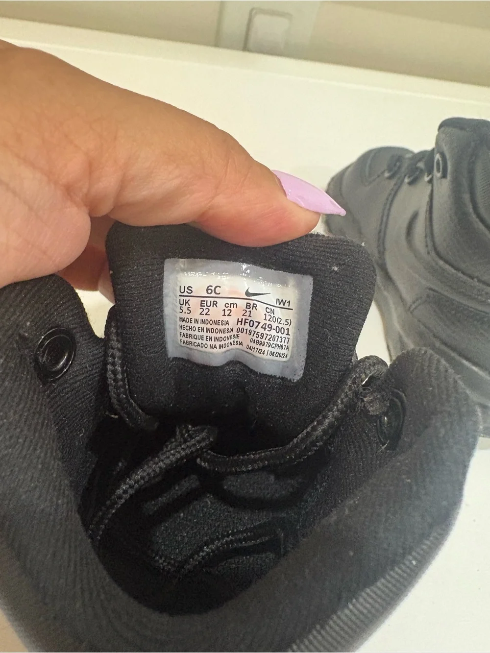 Nike Kids Black High-Top Trail Boots